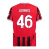 Maglia ufficiale AC Milan Gabbia 46 Casa 2024-25 per Uomo